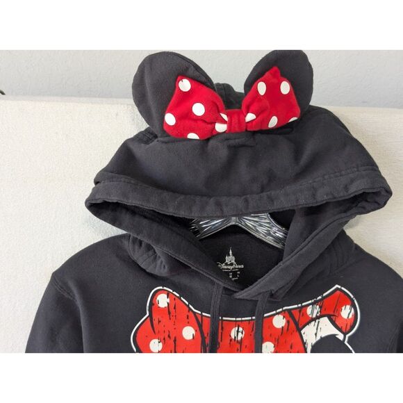 Disney Parks Authentic Minnie Mouse Hoodie with Ears Size Large - Picture 4 of 13